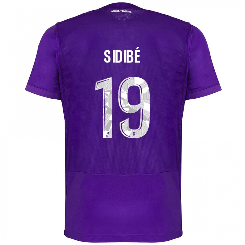 Niño Camiseta Djibril Sidibé #19 Morado Blanco 1ª Equipación 2024/25 La Camisa Argentina