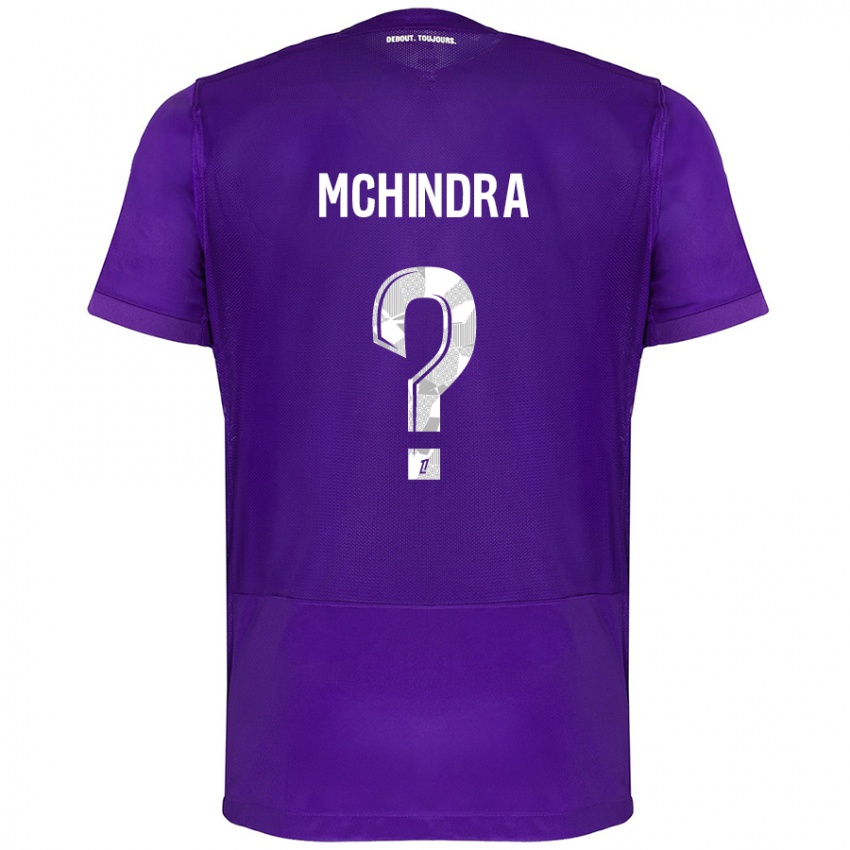 Niño Camiseta Naime Said Mchindra #0 Morado Blanco 1ª Equipación 2024/25 La Camisa Argentina