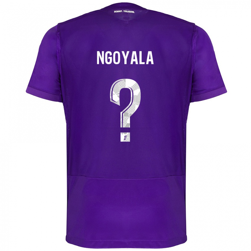 Niño Camiseta Frédéric Efuele Ngoyala #0 Morado Blanco 1ª Equipación 2024/25 La Camisa Argentina