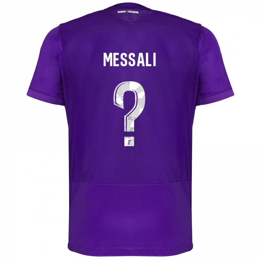 Niño Camiseta Rafik Messali #0 Morado Blanco 1ª Equipación 2024/25 La Camisa Argentina