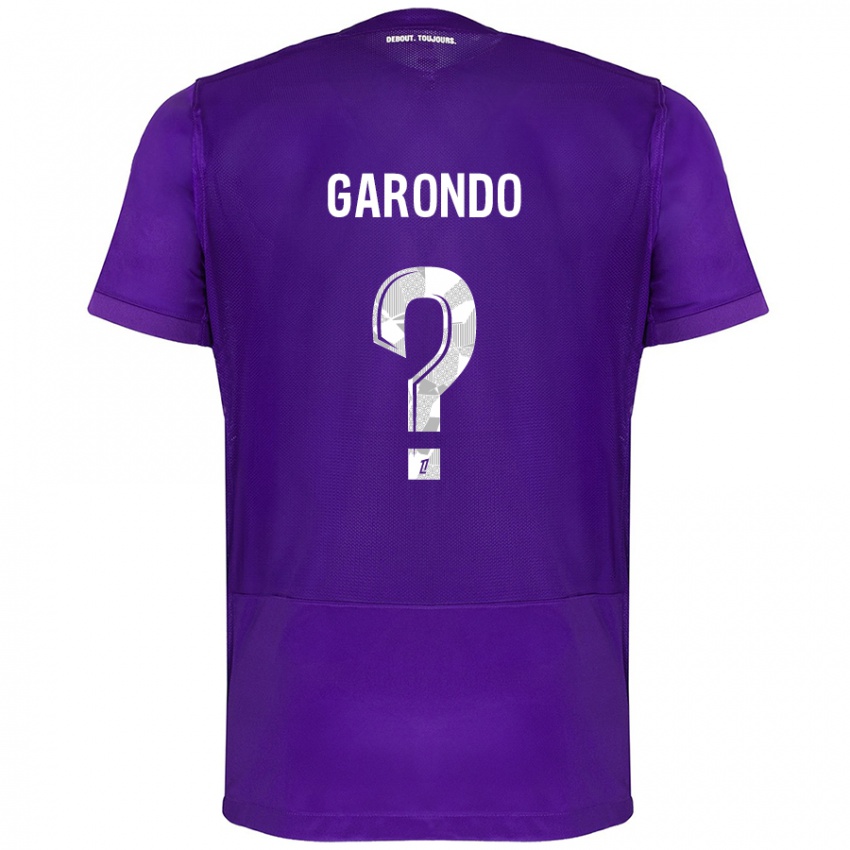 Niño Camiseta Thibaud Garondo #0 Morado Blanco 1ª Equipación 2024/25 La Camisa Argentina