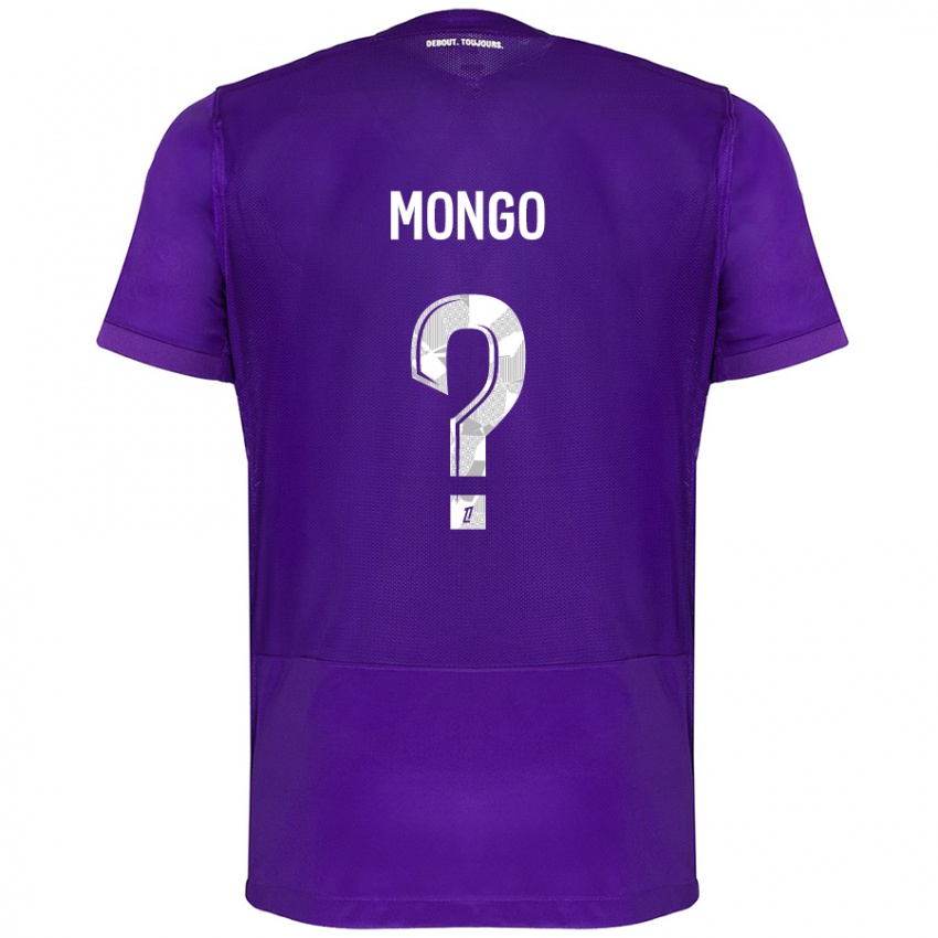 Niño Camiseta Pierre-Wyatt Mongo #0 Morado Blanco 1ª Equipación 2024/25 La Camisa Argentina