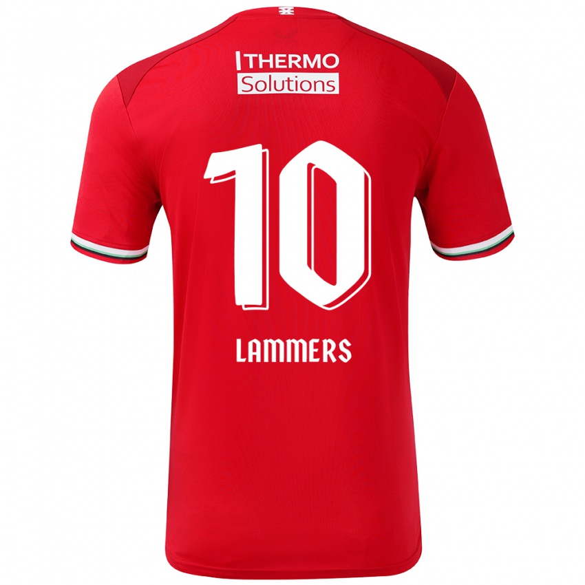 Niño Camiseta Sam Lammers #10 Rojo Blanco 1ª Equipación 2024/25 La Camisa Argentina