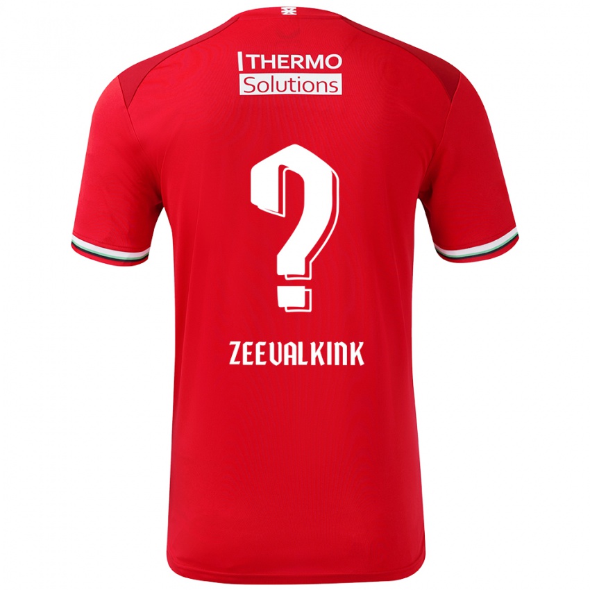 Niño Camiseta Leco Zeevalkink #0 Rojo Blanco 1ª Equipación 2024/25 La Camisa Argentina