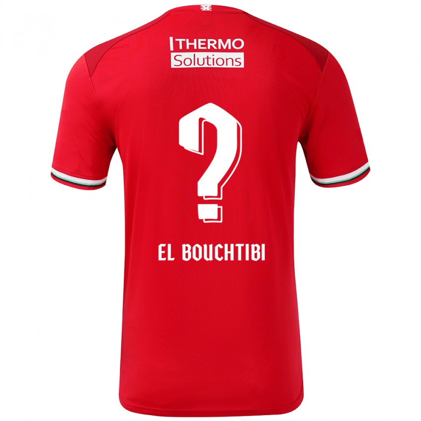 Niño Camiseta Ilias El Bouchtibi #0 Rojo Blanco 1ª Equipación 2024/25 La Camisa Argentina