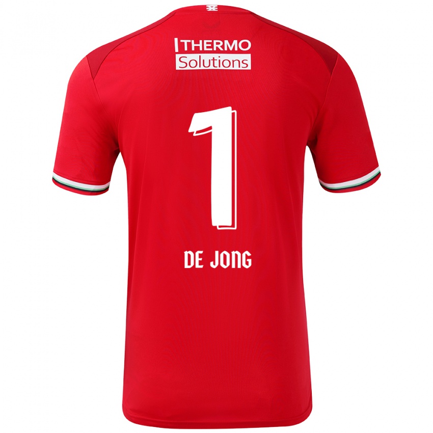 Niño Camiseta Daniëlle De Jong #1 Rojo Blanco 1ª Equipación 2024/25 La Camisa Argentina