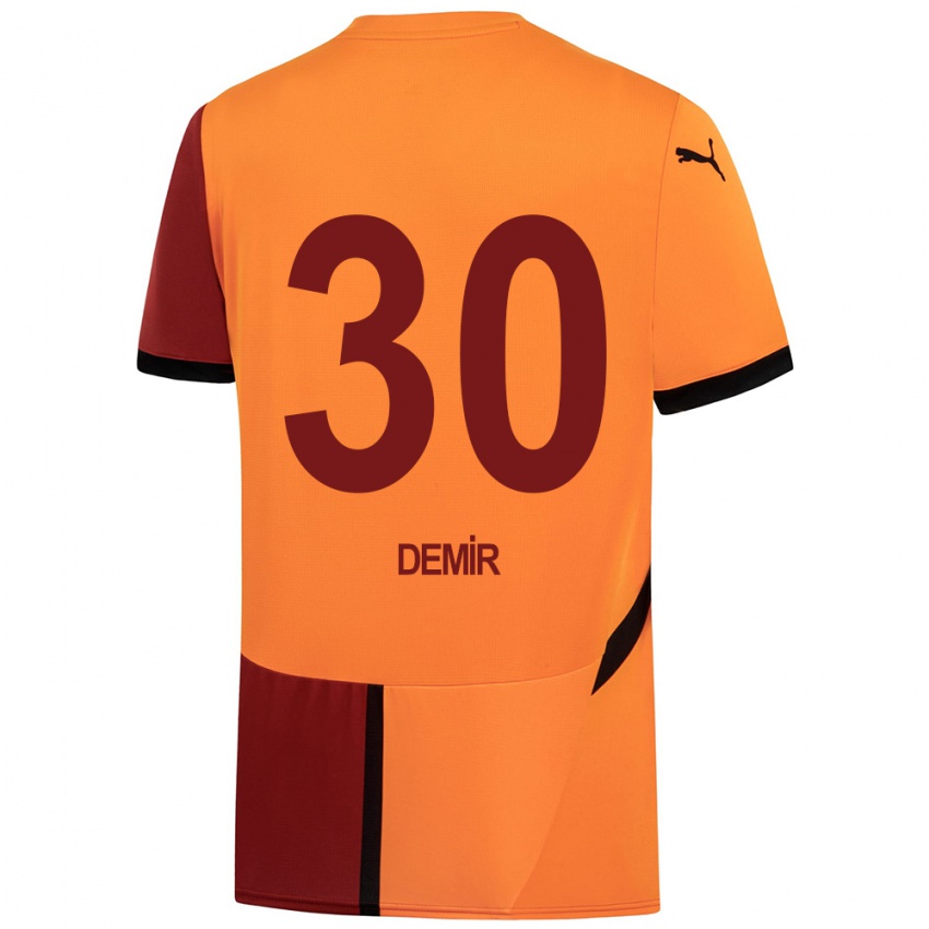 Niño Camiseta Yusuf Demir #30 Amarillo Rojo 1ª Equipación 2024/25 La Camisa Argentina