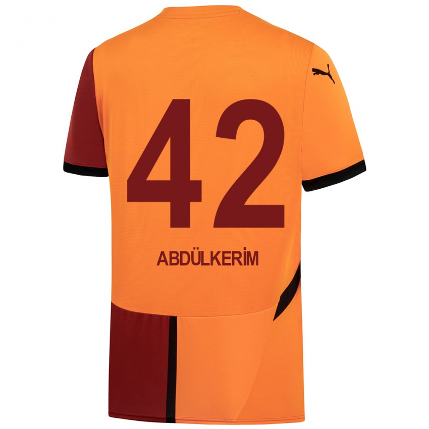 Niño Camiseta Abdülkerim Bardakcı #42 Amarillo Rojo 1ª Equipación 2024/25 La Camisa Argentina