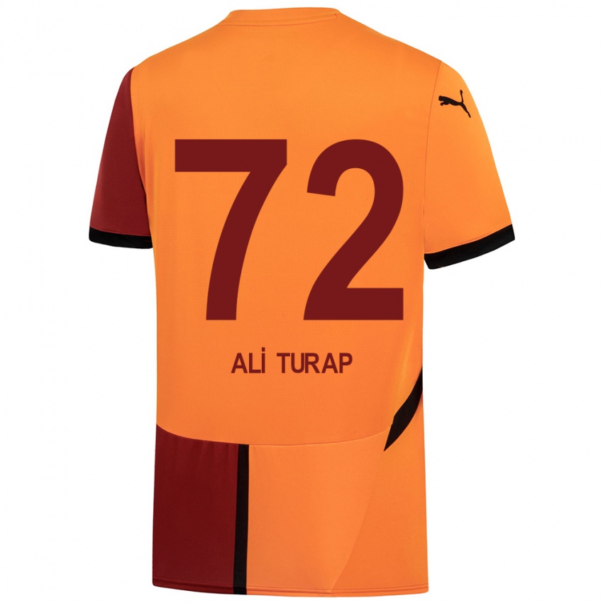 Niño Camiseta Ali Turap Bülbül #72 Amarillo Rojo 1ª Equipación 2024/25 La Camisa Argentina