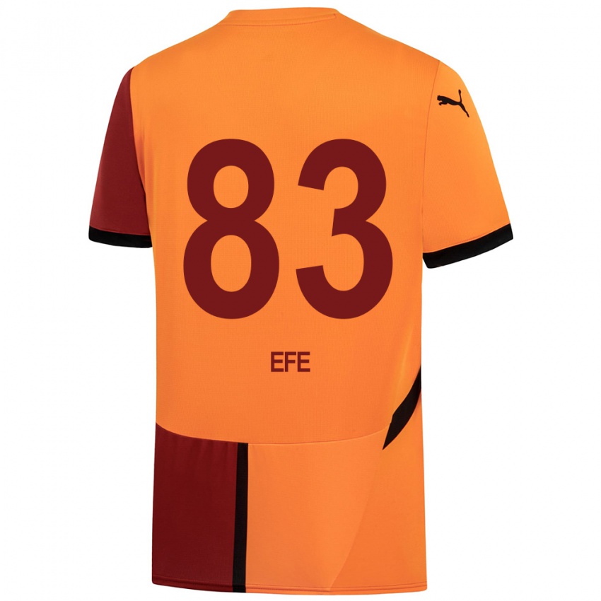 Niño Camiseta Efe Akman #83 Amarillo Rojo 1ª Equipación 2024/25 La Camisa Argentina