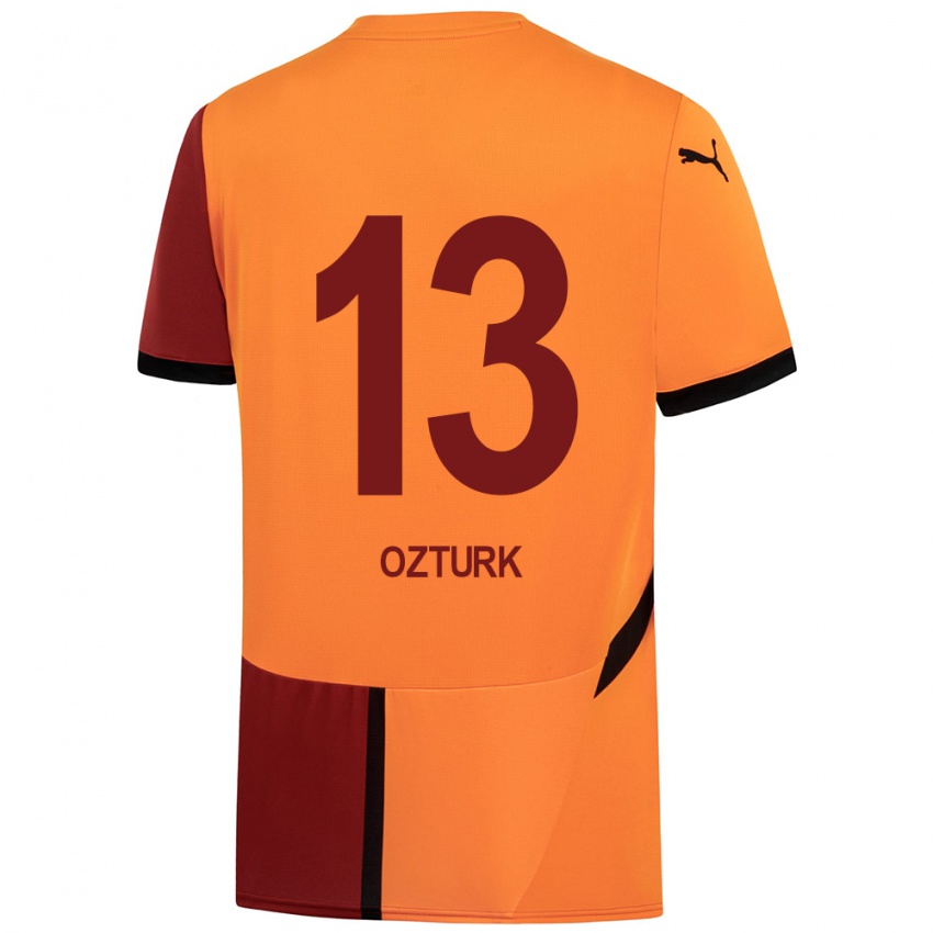 Niño Camiseta Fatma Sare Öztürk #13 Amarillo Rojo 1ª Equipación 2024/25 La Camisa Argentina