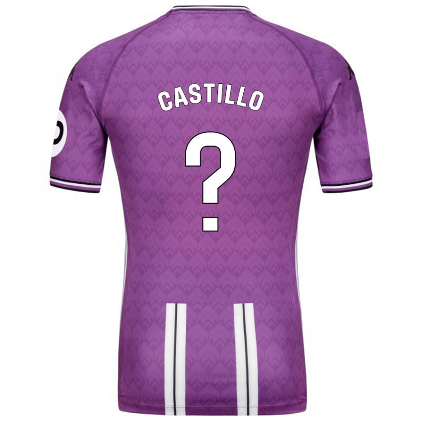 Niño Camiseta Gonzalo Castillo #0 Púrpura Blanco 1ª Equipación 2024/25 La Camisa Argentina