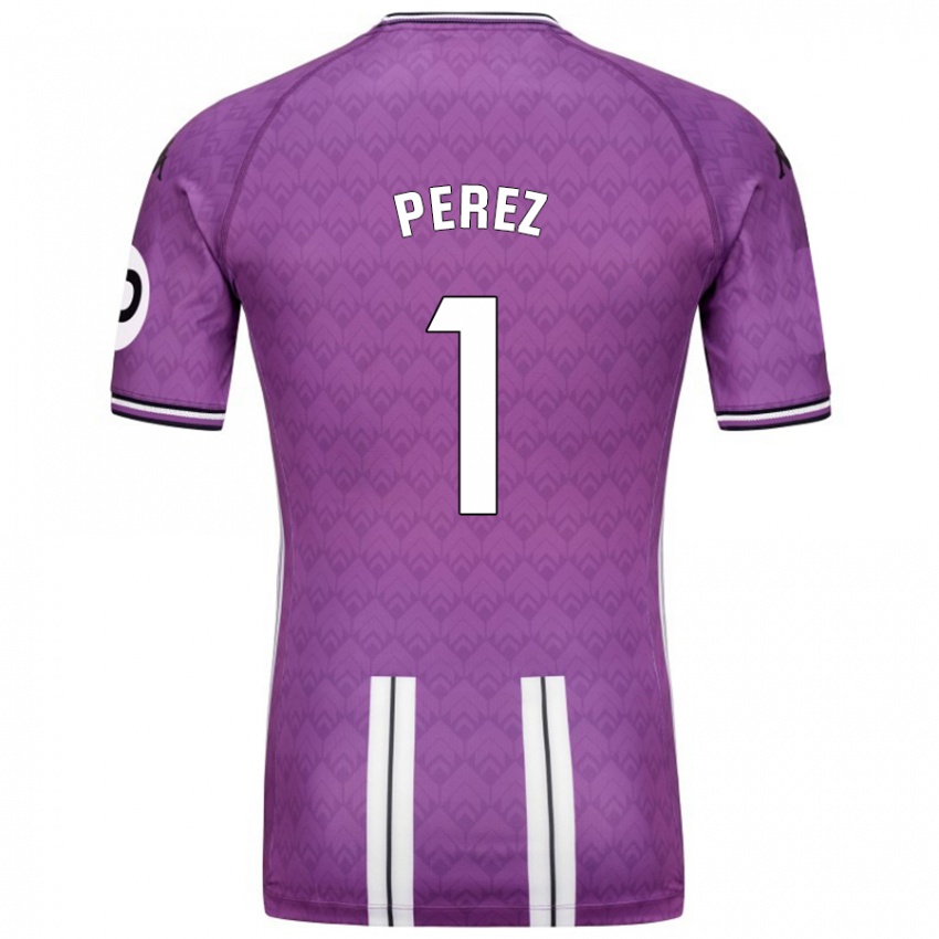 Niño Camiseta Fer Pérez #1 Púrpura Blanco 1ª Equipación 2024/25 La Camisa Argentina