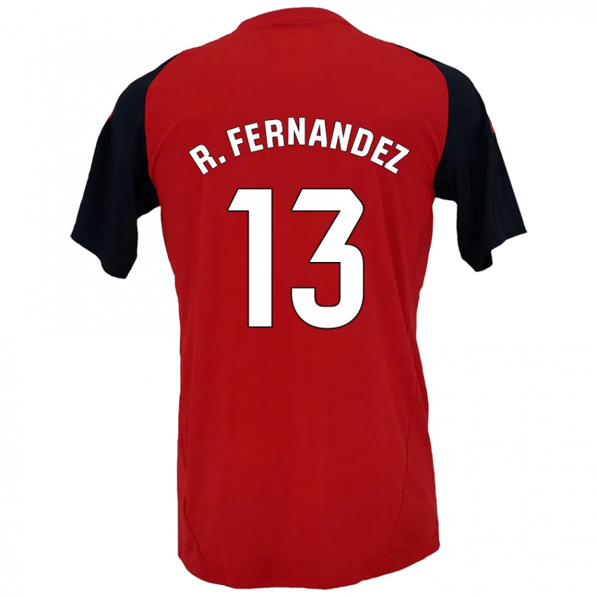 Niño Camiseta Raúl Fernández #13 Rojo Negro 1ª Equipación 2024/25 La Camisa Argentina