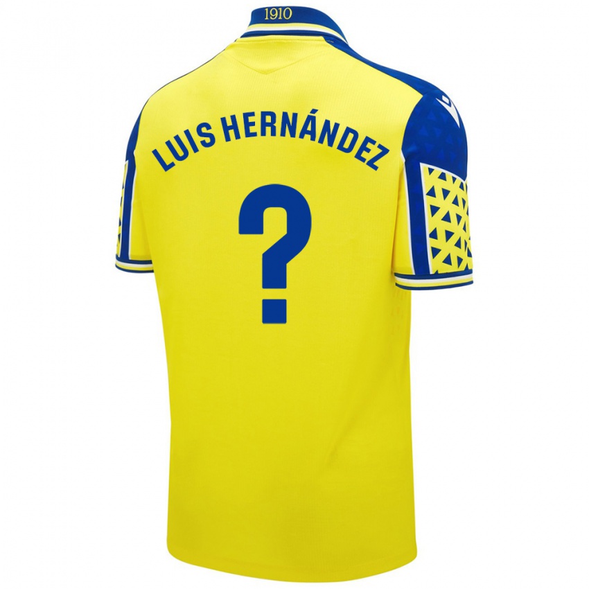 Niño Camiseta Luis Hernández #0 Amarillo Azul 1ª Equipación 2024/25 La Camisa Argentina