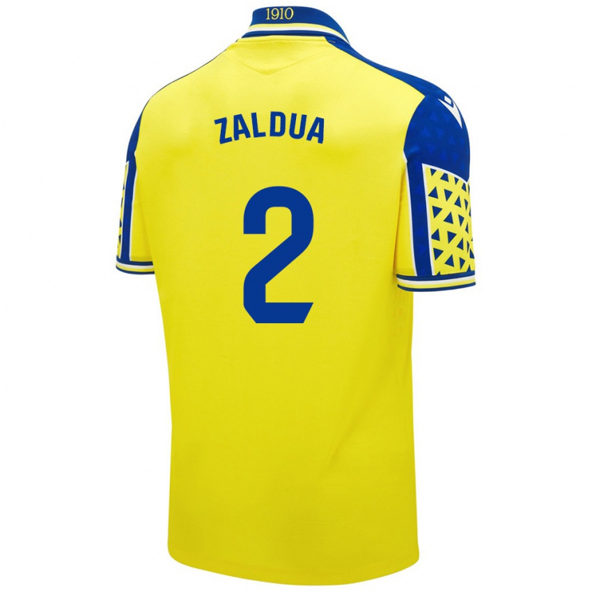 Niño Camiseta Joseba Zaldua #2 Amarillo Azul 1ª Equipación 2024/25 La Camisa Argentina