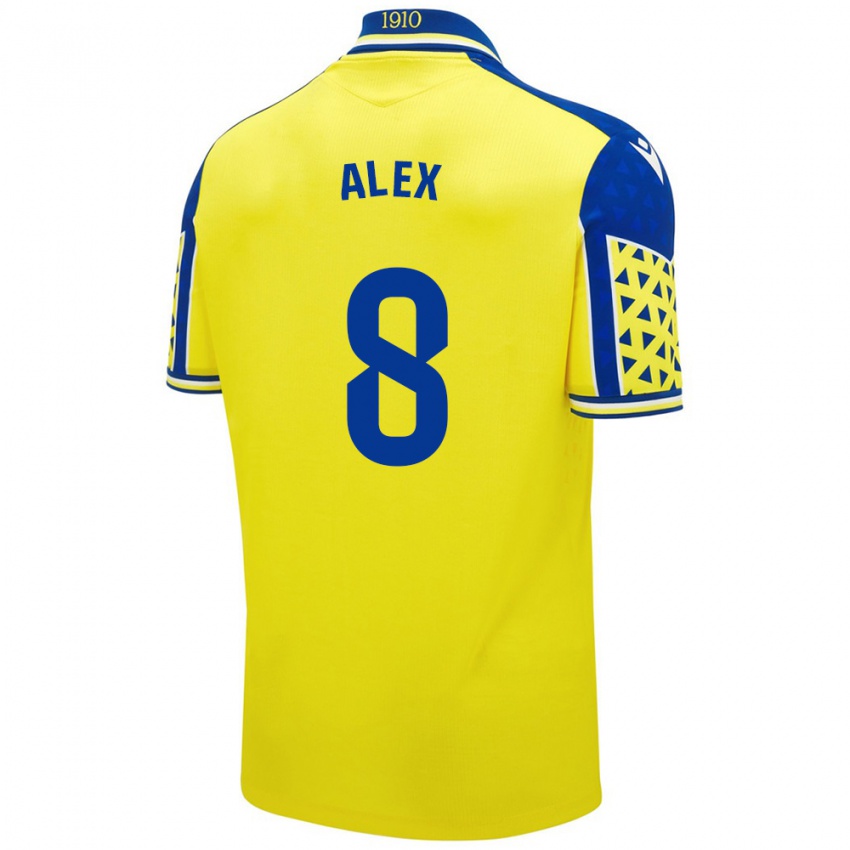 Niño Camiseta Álex Fernández #8 Amarillo Azul 1ª Equipación 2024/25 La Camisa Argentina