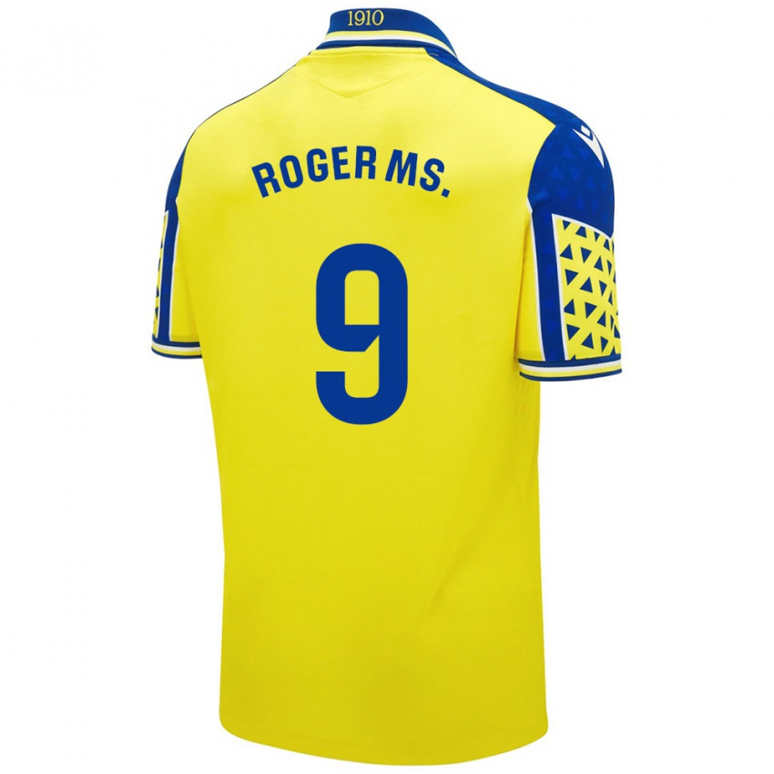 Niño Camiseta Roger Martí #9 Amarillo Azul 1ª Equipación 2024/25 La Camisa Argentina