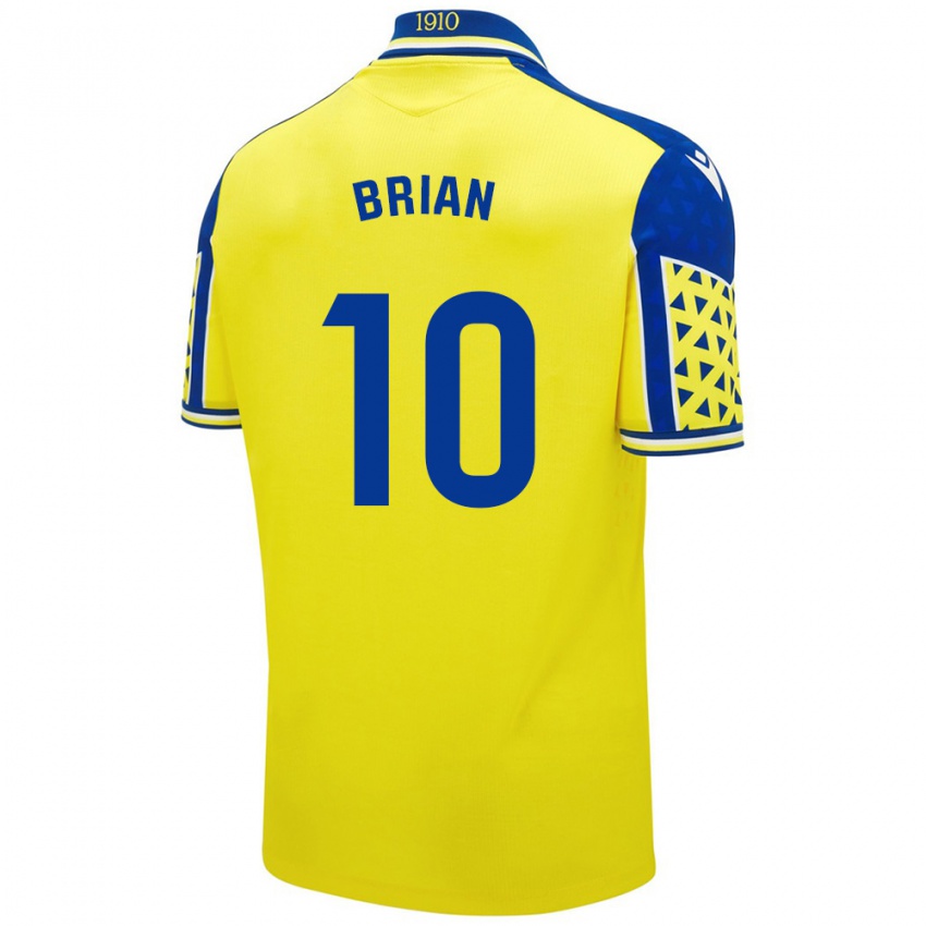 Niño Camiseta Brian Ocampo #10 Amarillo Azul 1ª Equipación 2024/25 La Camisa Argentina