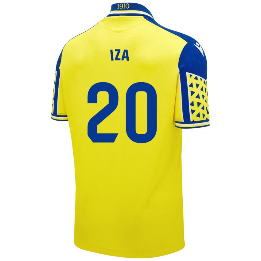 Niño Camiseta Iza Carcelén #20 Amarillo Azul 1ª Equipación 2024/25 La Camisa Argentina