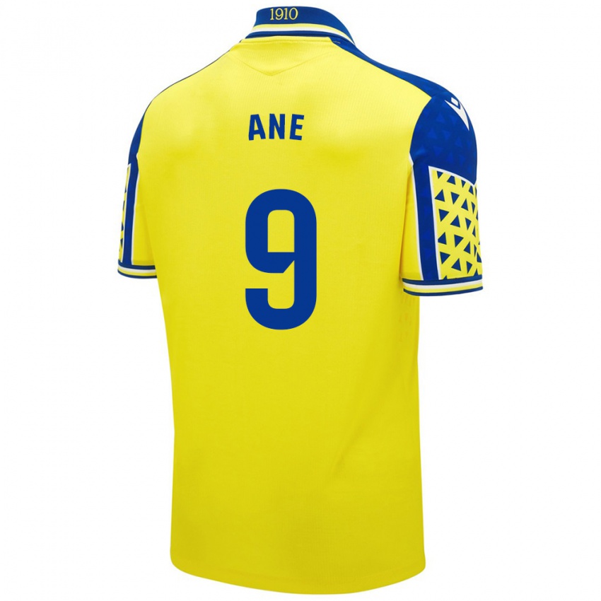 Niño Camiseta Ane López De Heredia Alcelay #9 Amarillo Azul 1ª Equipación 2024/25 La Camisa Argentina