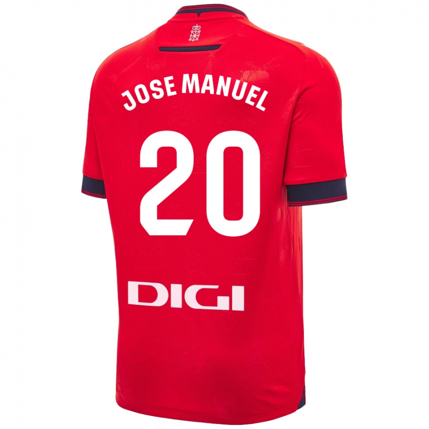 Niño Camiseta José Manuel Arnáiz #20 Rojo Blanco 1ª Equipación 2024/25 La Camisa Argentina