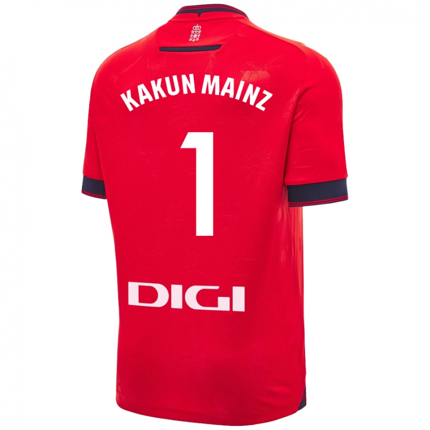 Niño Camiseta Kakun Mainz #1 Rojo Blanco 1ª Equipación 2024/25 La Camisa Argentina