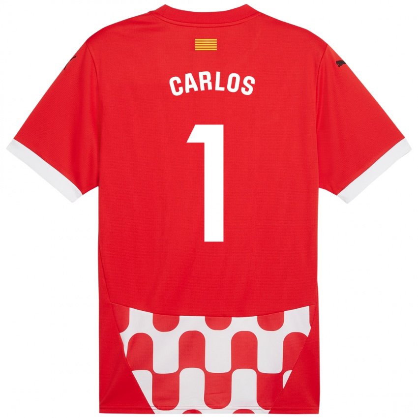 Niño Camiseta Juan Carlos #1 Rojo Blanco 1ª Equipación 2024/25 La Camisa Argentina