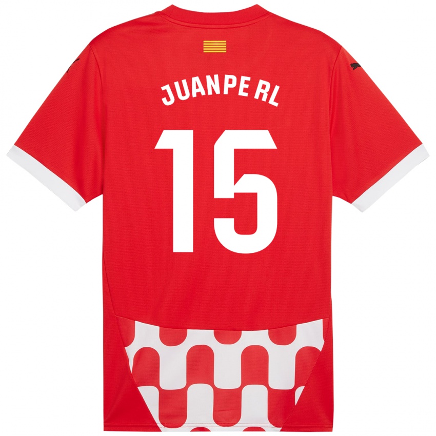 Niño Camiseta Juanpe #15 Rojo Blanco 1ª Equipación 2024/25 La Camisa Argentina