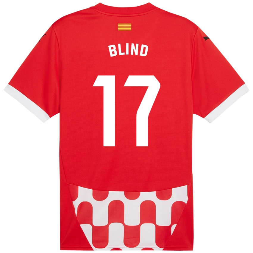 Niño Camiseta Daley Blind #17 Rojo Blanco 1ª Equipación 2024/25 La Camisa Argentina