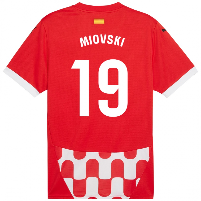 Niño Camiseta Bojan Miovski #19 Rojo Blanco 1ª Equipación 2024/25 La Camisa Argentina