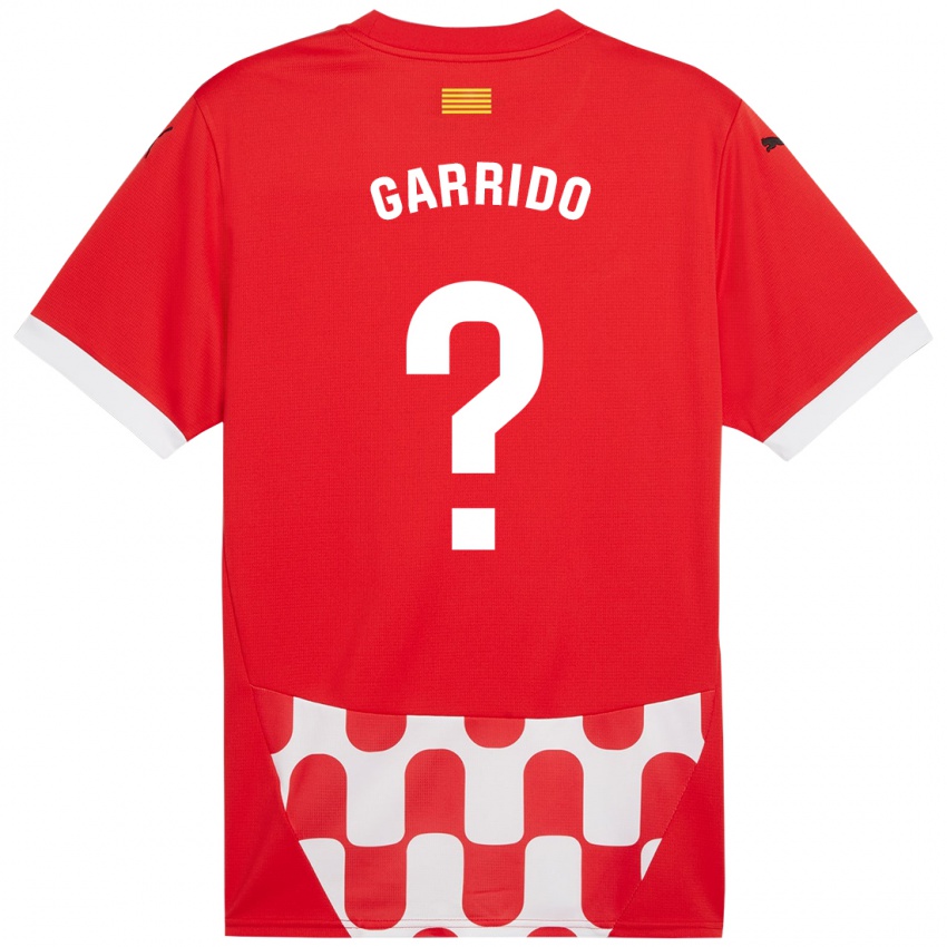 Niño Camiseta Carles Garrido #0 Rojo Blanco 1ª Equipación 2024/25 La Camisa Argentina