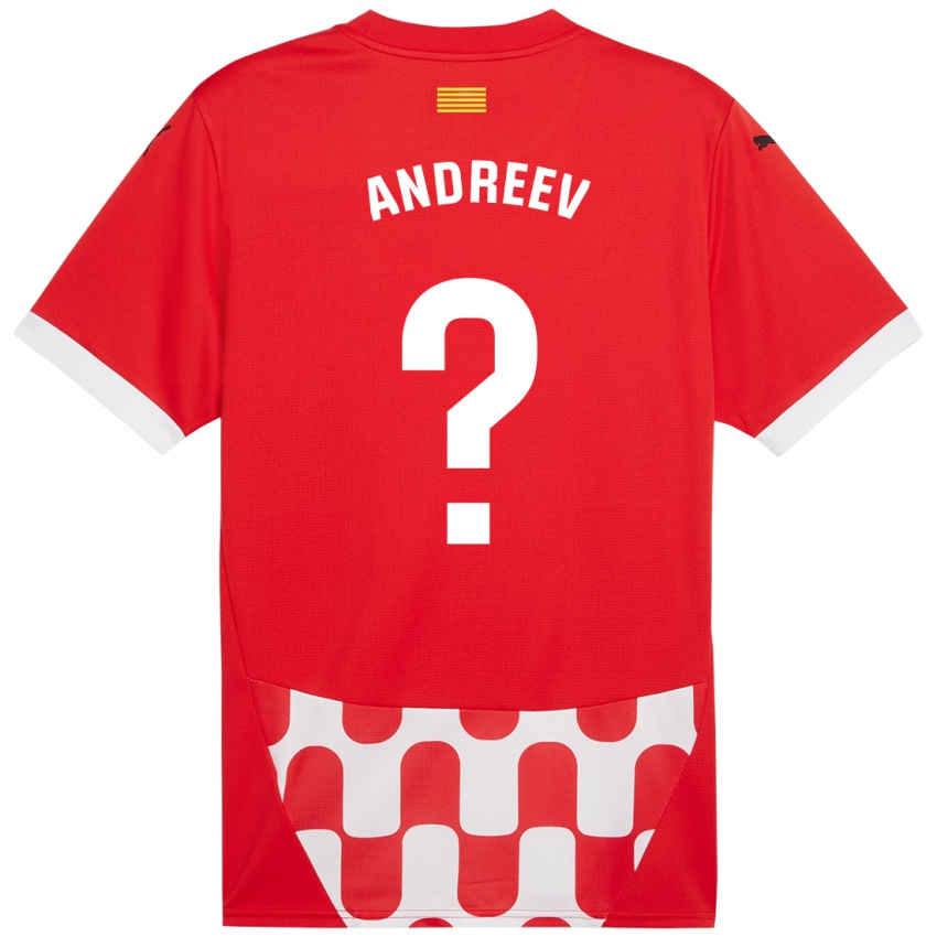 Niño Camiseta Aleksandar Andreev #0 Rojo Blanco 1ª Equipación 2024/25 La Camisa Argentina