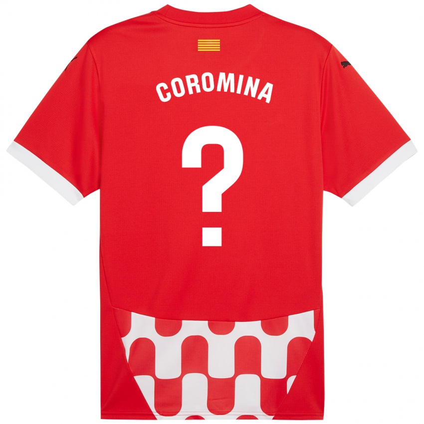 Niño Camiseta Arnau Coromina #0 Rojo Blanco 1ª Equipación 2024/25 La Camisa Argentina