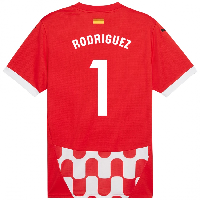 Niño Camiseta Maria Rodríguez #1 Rojo Blanco 1ª Equipación 2024/25 La Camisa Argentina