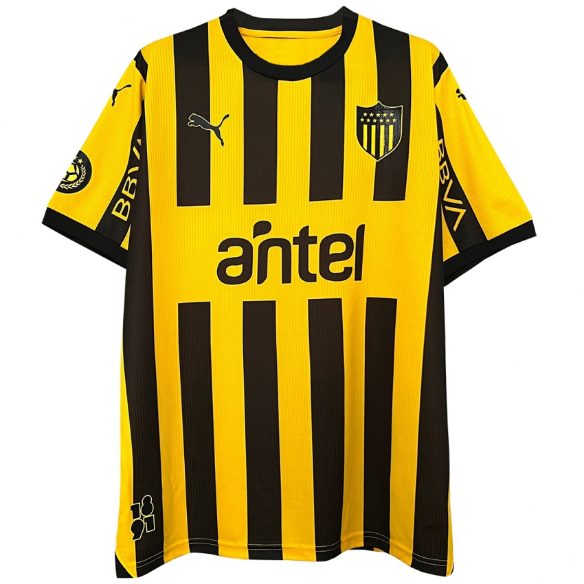 Niño Camiseta Mateo Ureta #0 Amarillo Negro 1ª Equipación 2024/25 La Camisa Argentina