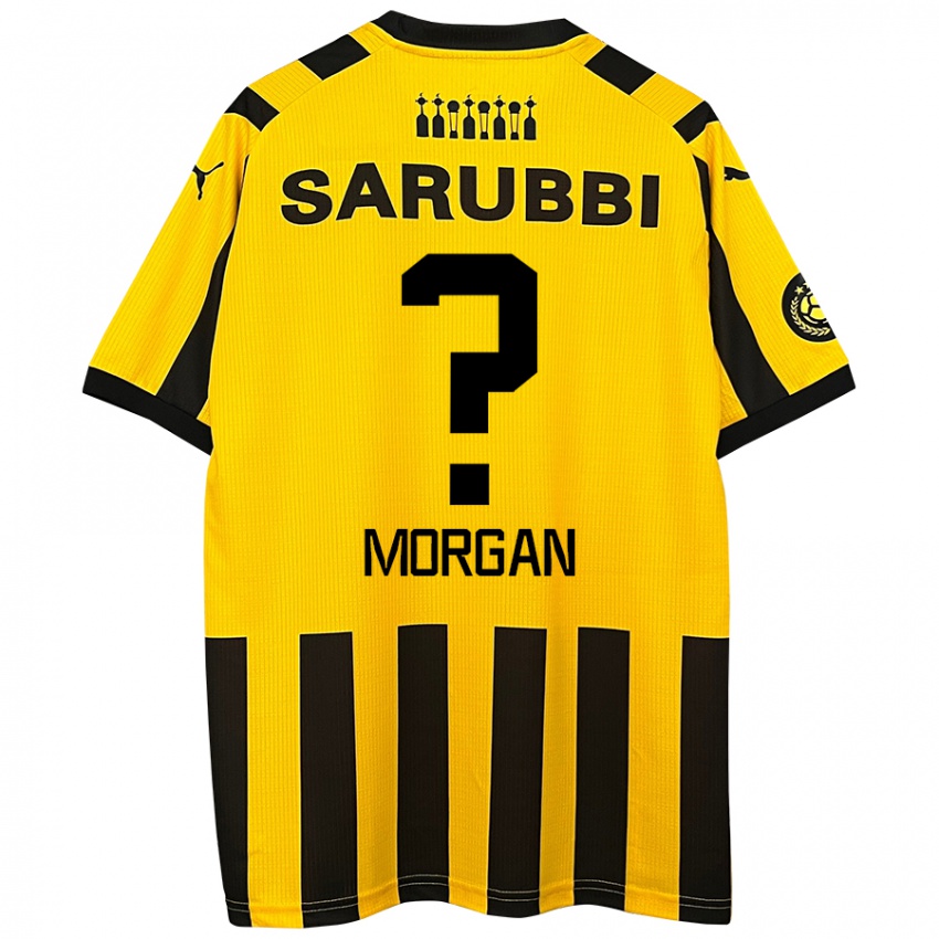 Niño Camiseta Kevin Morgan #0 Amarillo Negro 1ª Equipación 2024/25 La Camisa Argentina