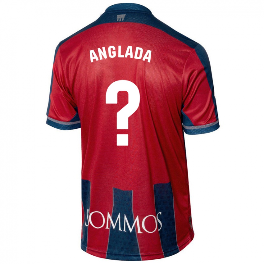 Niño Camiseta Hugo Anglada #0 Rojo Azul 1ª Equipación 2024/25 La Camisa Argentina