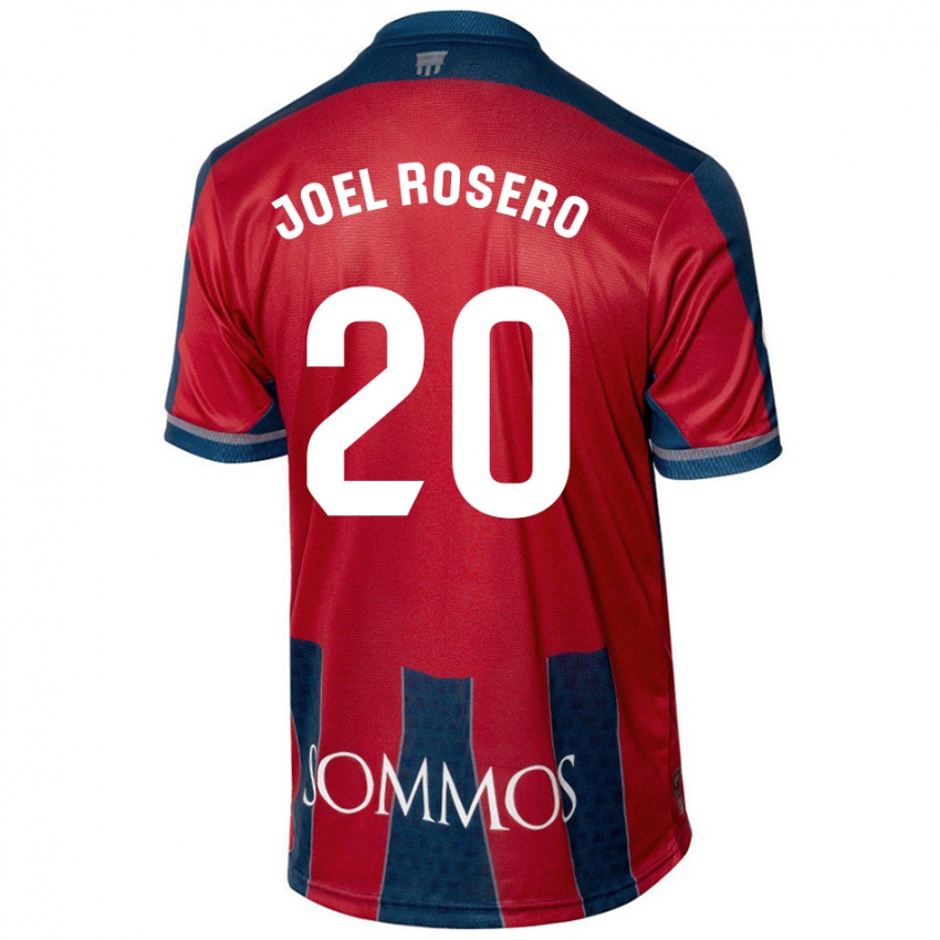 Niño Camiseta Alexis Joel Rosero #20 Rojo Azul 1ª Equipación 2024/25 La Camisa Argentina