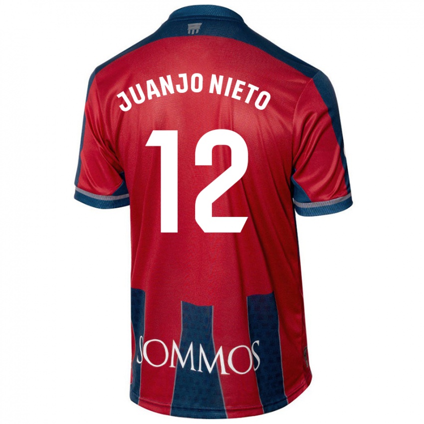 Niño Camiseta Juanjo Nieto #12 Rojo Azul 1ª Equipación 2024/25 La Camisa Argentina