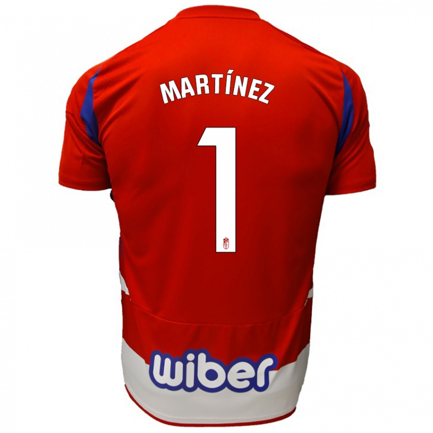 Niño Camiseta Marc Martínez #1 Rojo Blanco Azul 1ª Equipación 2024/25 La Camisa Argentina