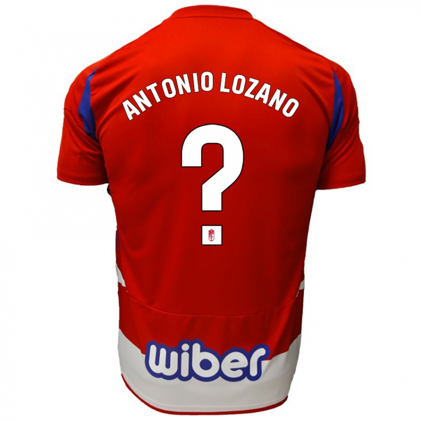 Niño Camiseta José Antonio Lozano #0 Rojo Blanco Azul 1ª Equipación 2024/25 La Camisa Argentina