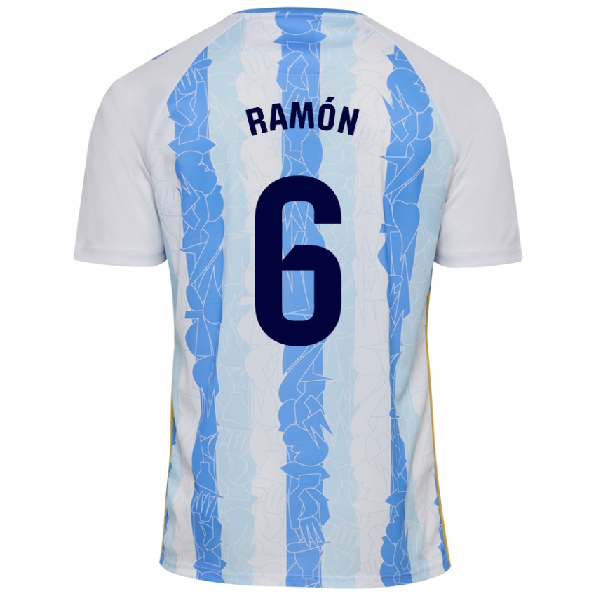 Niño Camiseta Ramón Enríquez #6 Blanco Azul 1ª Equipación 2024/25 La Camisa Argentina