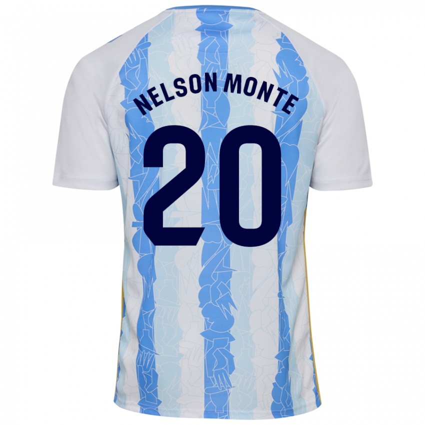 Niño Camiseta Nélson Monte #20 Blanco Azul 1ª Equipación 2024/25 La Camisa Argentina