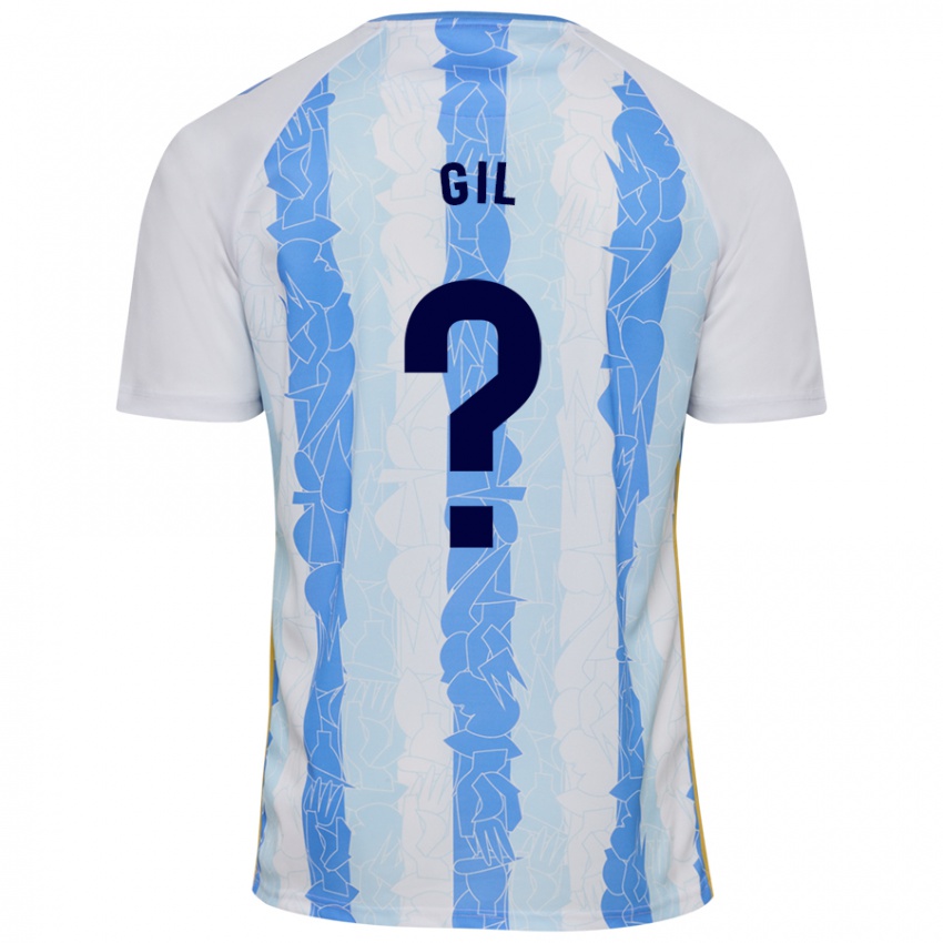 Niño Camiseta José Gil #0 Blanco Azul 1ª Equipación 2024/25 La Camisa Argentina