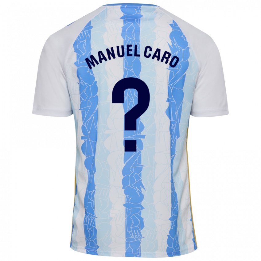 Niño Camiseta José Manuel Caro #0 Blanco Azul 1ª Equipación 2024/25 La Camisa Argentina