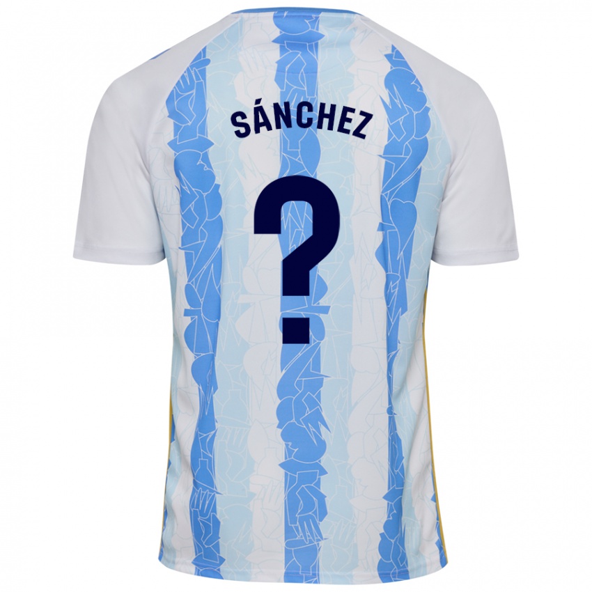 Niño Camiseta Álvaro Sánchez #0 Blanco Azul 1ª Equipación 2024/25 La Camisa Argentina