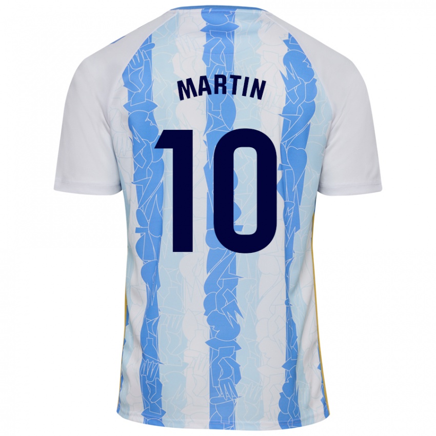 Niño Camiseta Jesús Martín #10 Blanco Azul 1ª Equipación 2024/25 La Camisa Argentina