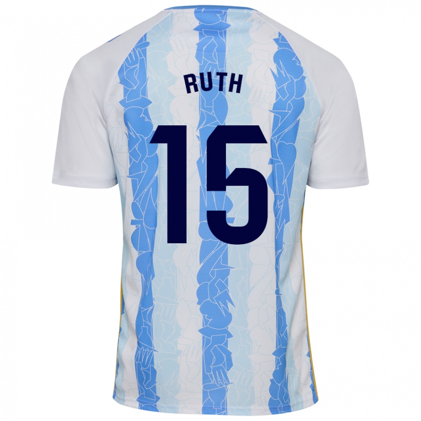 Niño Camiseta Ruth #15 Blanco Azul 1ª Equipación 2024/25 La Camisa Argentina