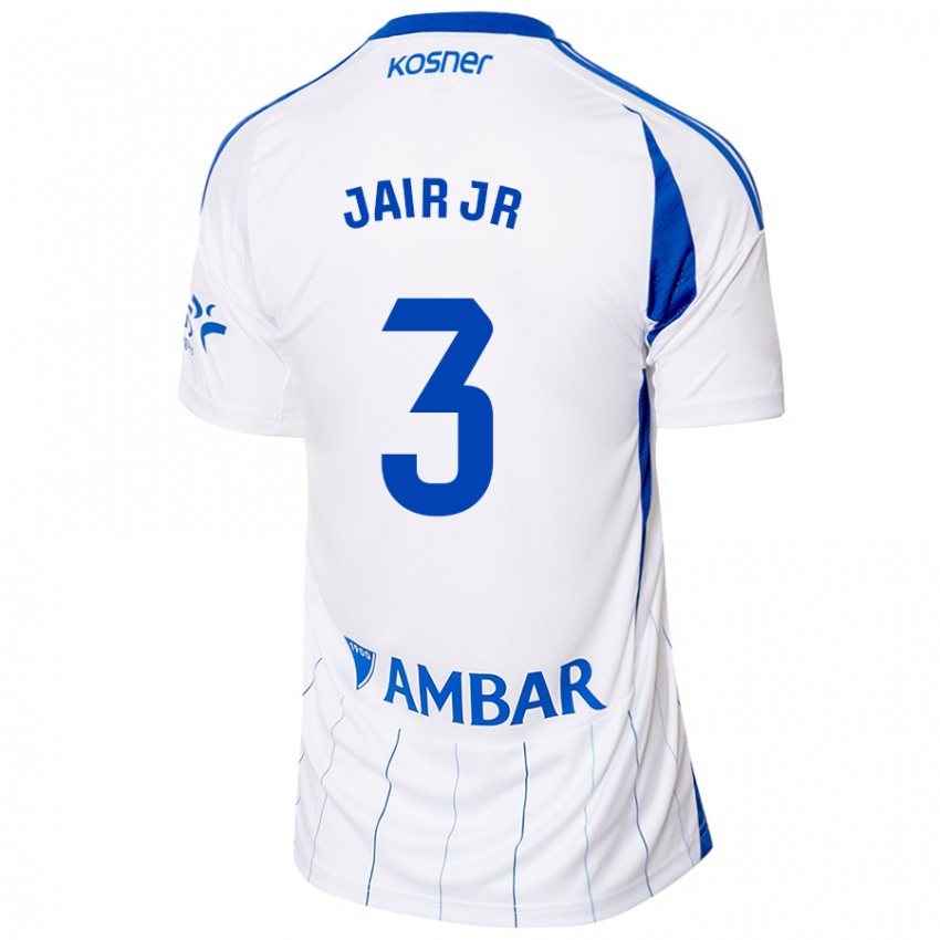 Niño Camiseta Jair Amador #3 Rojo Blanco 1ª Equipación 2024/25 La Camisa Argentina